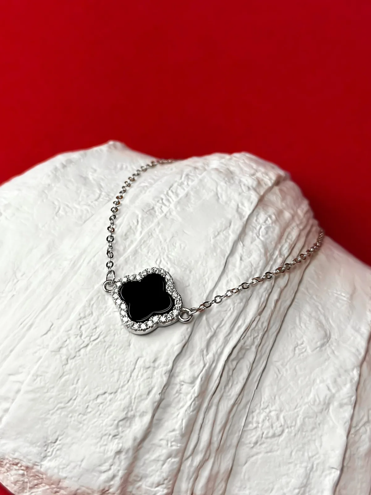 Срібний браслет "Впевненість" з оніксом 4